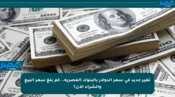 تغير جديد في سعر الدولار بالبنوك المصرية.. كم بلغ سعر البيع والشراء الآن؟